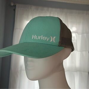 Hurley Mint Green And Gray Yupdong Classic Hat Women's Snapback Adjustable Cap